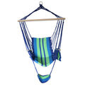 HAMMOCK CHAIR W/ SPONGE GREEN/BLUE