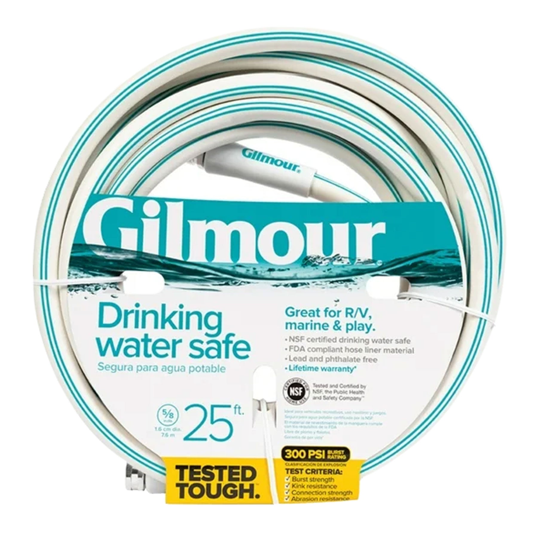 RV DRINK WATER HOSE 25' GILMOUR